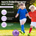 Size 4 Soccer Ball Glitter Pink - Kids Aged 4-6 6-8 8-12 Outdoors Sports Training Ball Recreation Playing Ball Teens Girls Child