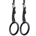 Valor Fitness Gra-2 Abs Plastic Gymnastic Rings With Adjustable Straps (Set Of 2) - Promotes Muscular Physique And Improves Perf
