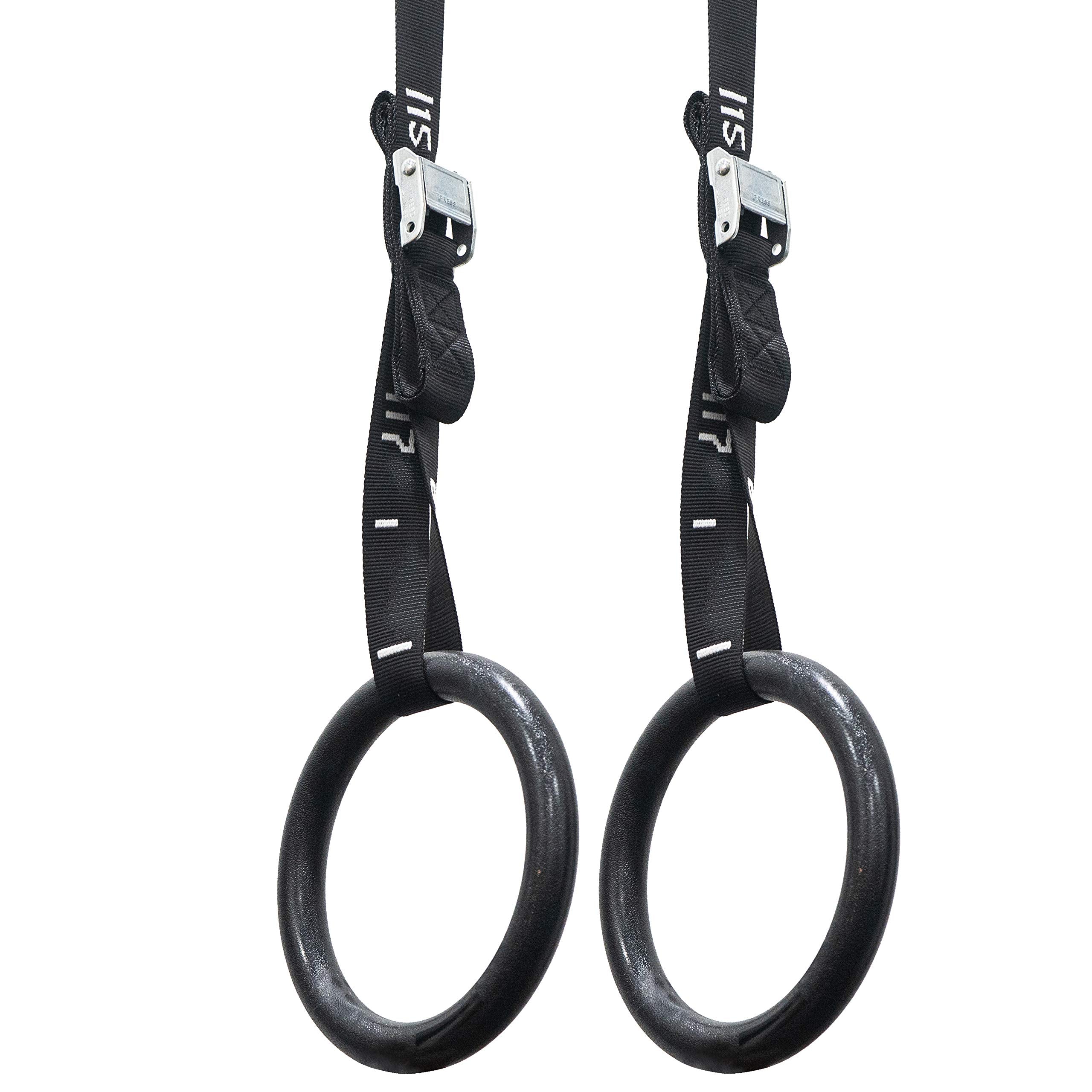 Valor Fitness Gra-2 Abs Plastic Gymnastic Rings With Adjustable Straps (Set Of 2) - Promotes Muscular Physique And Improves Perf