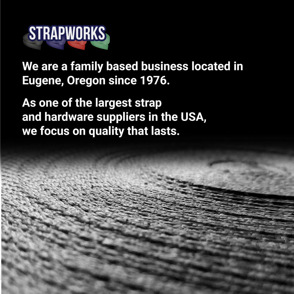 Strapworks Heavyweight Polypropylene Webbing - Heavy Duty Poly Strapping For Outdoor Diy Gear Repair, 1 Inch X 10 Yards - Woodla