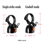 Granite Cricket Mountain Bike Bell With Single-Strike Mode And Constant Cowbell Mode, Bike Bell For Mountain Bike, Bmx Bike, Roa