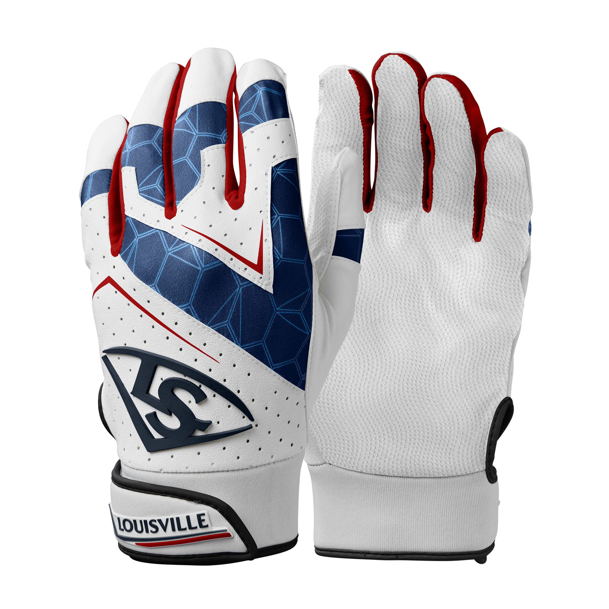 Louisville Slugger Youth Genuine 2.0 Batting Gloves - Usa, Large