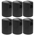 Yardwe 6 Pcs Trampoline Enclosure Pole Caps Black 1.5 Inch Diameter Plastic Trampoline Pole Toppers