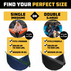Wise Owl Outfitters Camping Hammock - Camping Essentials, Portable Hammock W/Tree Straps Up To 400Lbs, Hammock For Outside, Hiki