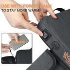 Mydays Portable Heated Seat Cushion, Memory Foam Heating Seat Pad For Outdoor Stadium Bleacher Camping, Power Bank Not Included(