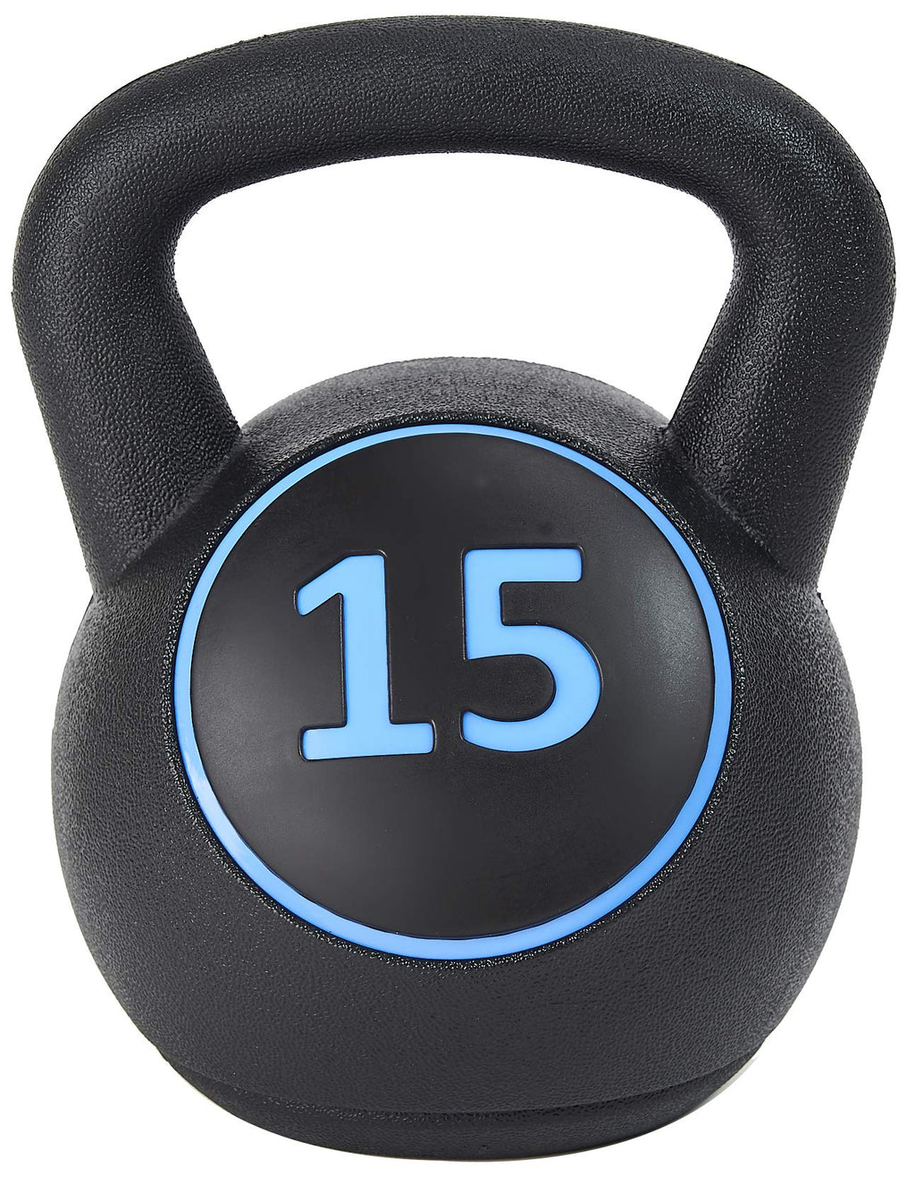 Sporzon! Wide Grip Kettlebell Exercise Fitness Weight, Set Of 3, Includes 5 Lbs, 10 Lbs, 15 Lbs, Multicolor