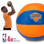 Franklin Sports Nba New York Knicks Toy Basketballs - 2 Pack Of Kids Soft Mini Basketballs For Over The Door + Indoor Hoops - Nb