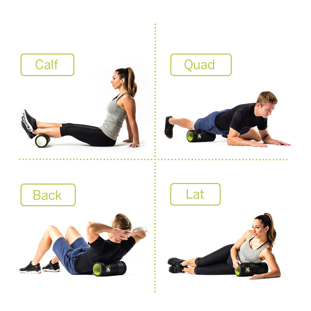 Triggerpoint Performance Therapy Grid Foam Roller For Exercise, Deep Tissue Massage And Muscle Recovery, Original (13-Inch), Bla