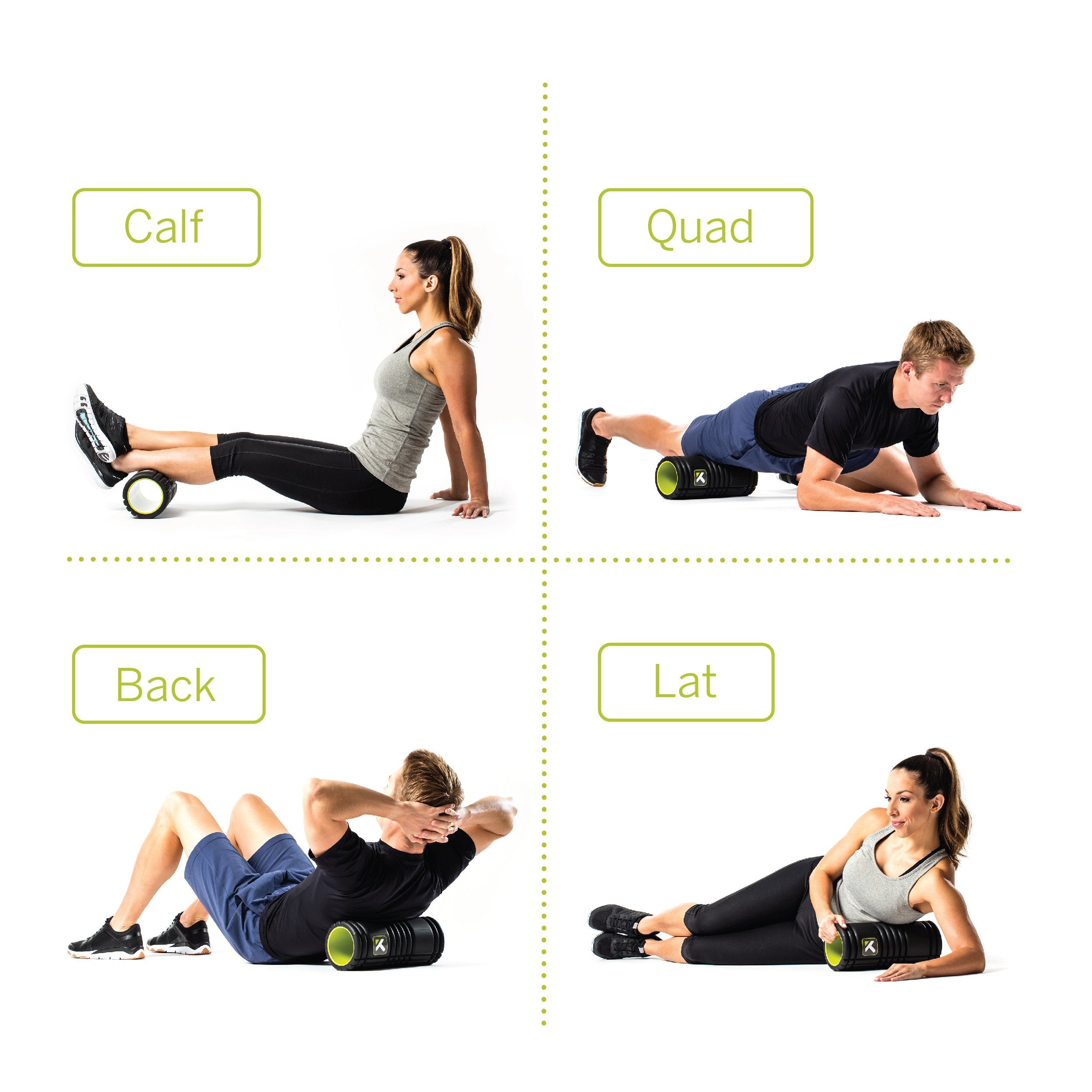 Triggerpoint Performance Therapy Grid Foam Roller For Exercise, Deep Tissue Massage And Muscle Recovery, Original (13-Inch), Bla