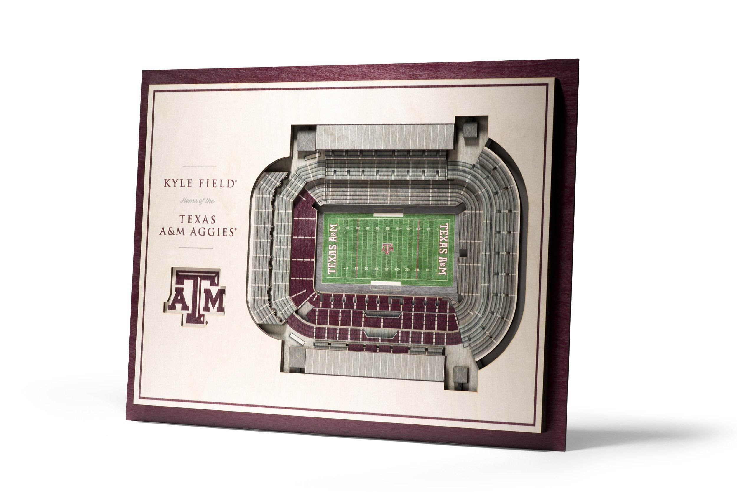 Youthefan Ncaa Texas A&M Aggies 5-Layer Stadiumview 3D Wall Art - Kyle Field