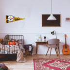 Rico Industries Nfl Football Pittsburgh Steelers Soft Felt Pennant - Ez To Hang - Home D  Cor (Game Room, Man Cave, Bed Room)