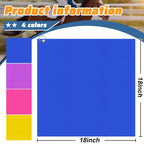 Equestrian Training Flag 4 Pieces Equestrian Training Equipment Equestrian Nylon Flag Without Flagpole(Yellow, Pink, Purple, Dar
