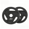 Elevon Olympic 2-Inch Cast Iron Weight Plate for Strength Training and Weightlifting, Olympic Grip Plate for Barbell
