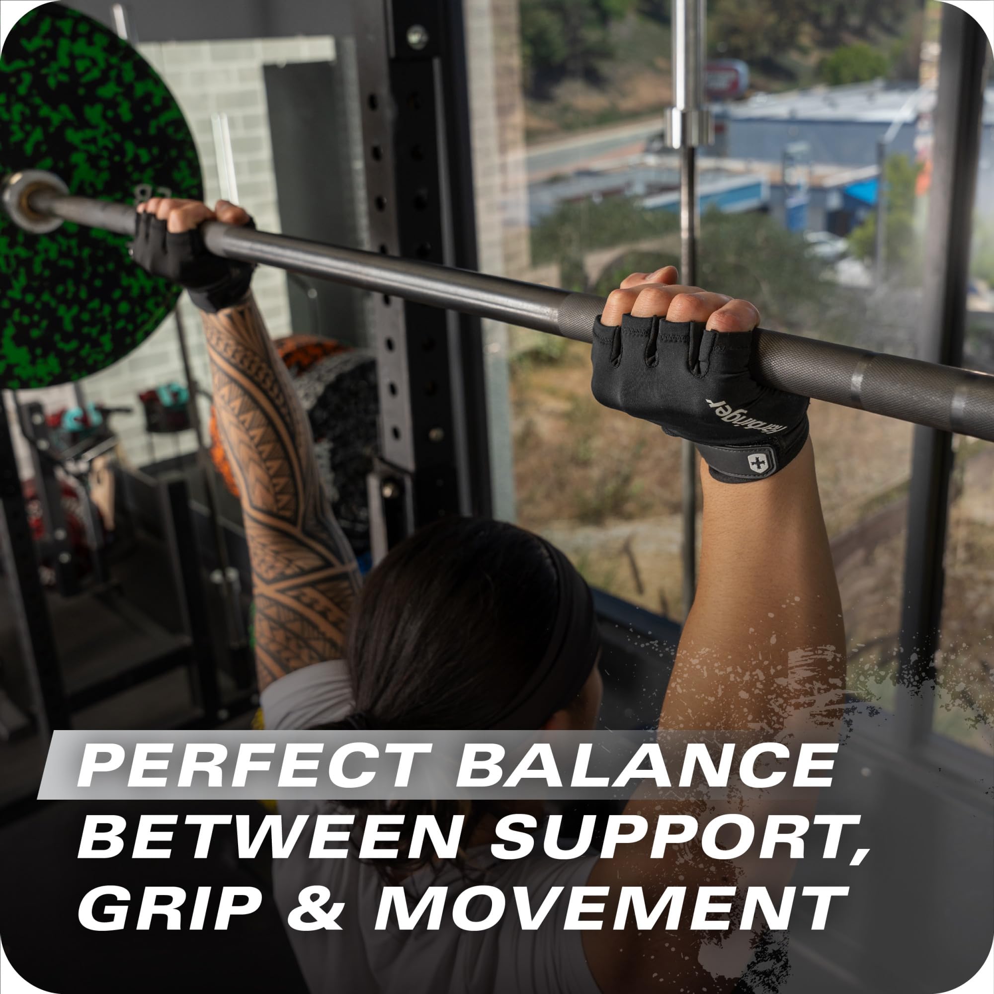 Harbinger Pro Gloves 3.0 - High Performance Training Gloves with Enhanced Grip, Breathable 4-Way Stretch, Leather Reinforcements