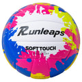 Beach Volleyball Official Size 5 - Runleaps Soft Waterproof Volleyball Sand Sports Pu Ball For Indoor, Outdoor, Pool, Gym, Train