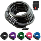 Lumintrail Combination Bike And Scooter Lock Cable - 4Ft Bike Locks Heavy Duty Anti Theft With Combinations - Bike Cable Lock Co