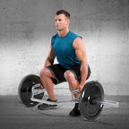 Cap Barbell Mega Olympic Trap Bar, Deadlift Bar, Hex Bar With Combo Neutral Grips, Chrome - New Version (Obis-91Hc)