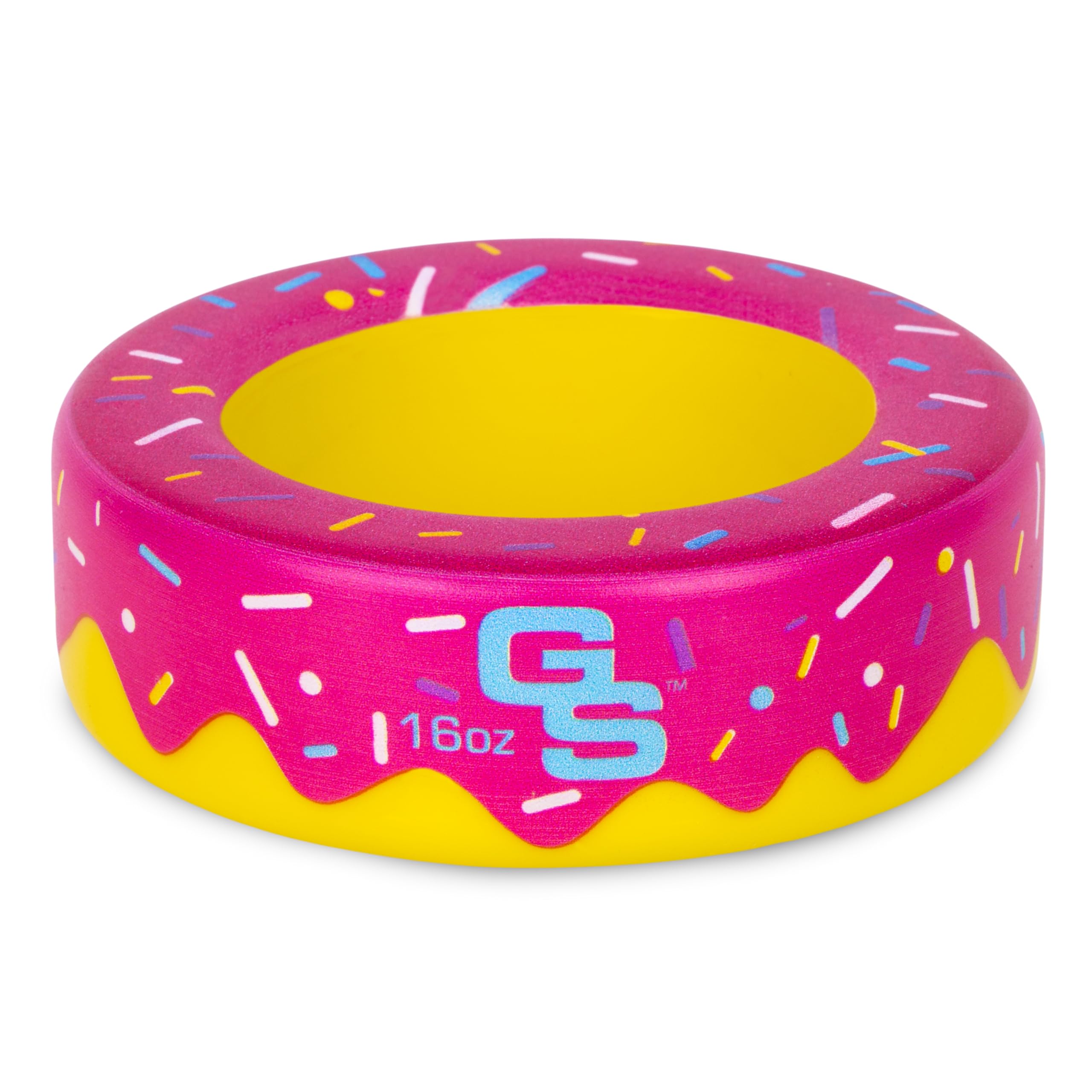 GoSports Baseball and Softball Bat Donut - 16 oz Baseball Drip Bat Weight - Pink