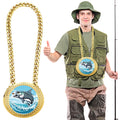 Tondiamo Sports Mvp Turnover Chain Medal 6 Big Gold Champ Award Necklace Chain Baseball Basketball Football Soccer Softball Voll