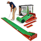 Perfect Practice Putting Mat - Indoor Golf Putting Green With 1/2 Hole Training For Mini Games & Practicing At Home Or In The Of