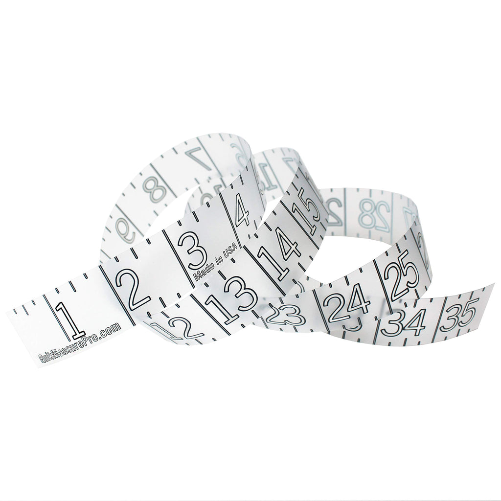 Quik Measure Pro Fish Rulers - 36'' Boat Ruler Fish Measuring Sticker - Transparent Waterproof Decal Tape Measure - Made In Usa