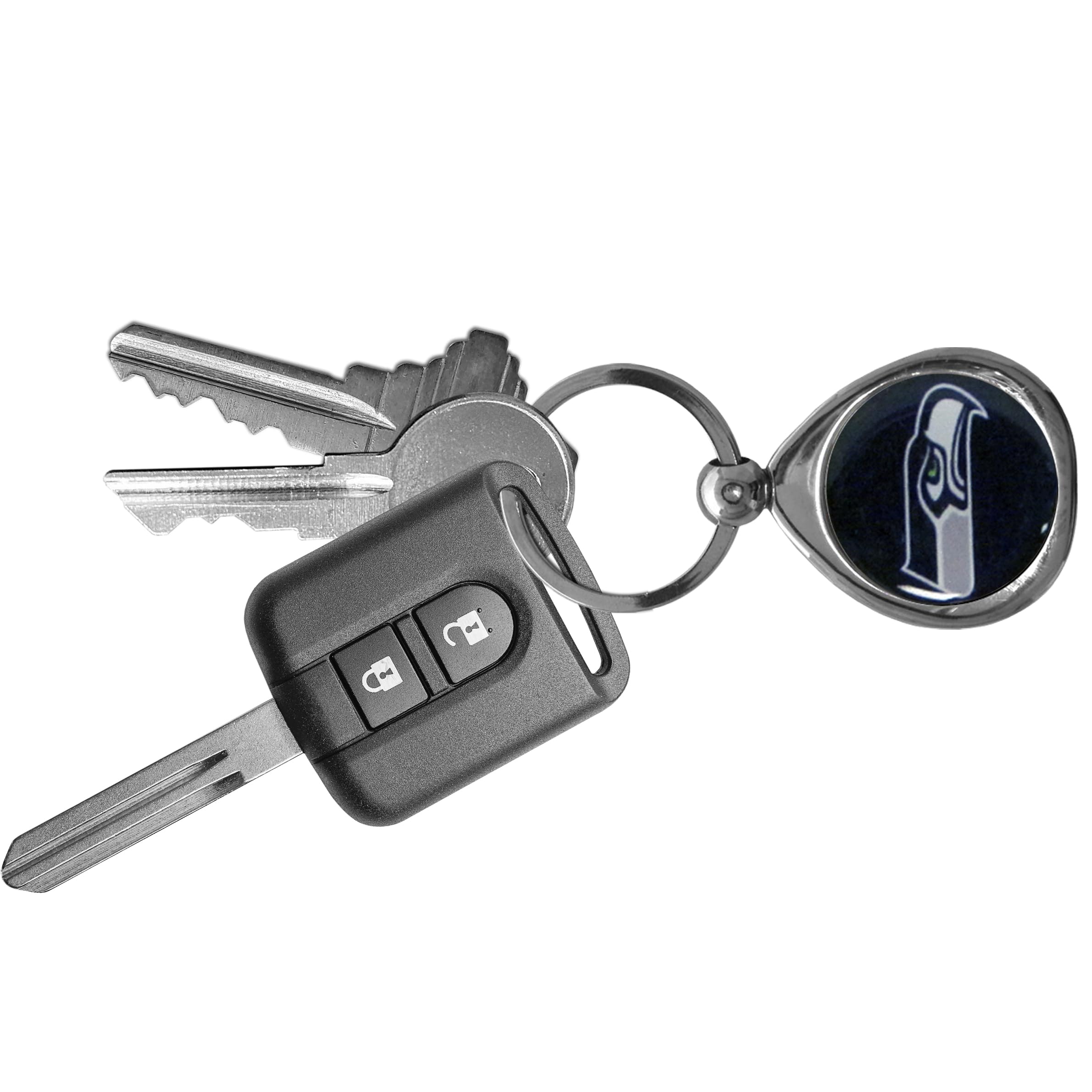 Nfl Siskiyou Sports Fan Shop Seattle Seahawks Chrome Key Chain One Size Team Colors