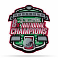 Rico Industries Ncaa Ohio State Buckeyes Champ Shape Cut Pennant - Home And Living Room D  Cor - Soft Felt Ez To Hang