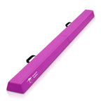 Kangaroo Hoppers 8Ft Gymnastics Balance Beam For Kids - Folding Extra Firm Foam Floor Beam -Beginners And Professionals Home Tra