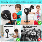 HZG Desktop Punching Bag, Stress Buster with Suction Cup for Office Table and Counters, Heavy Duty Stress Relief Ball, Desk Boxi