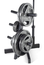 Cap Barbell Olympic Plate Tree Storage Rack For Weights And Bar, Black