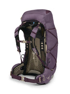 Osprey Eja 58L Womens Ultralight Backpacking Backpack, Purple Dusk, WM/L