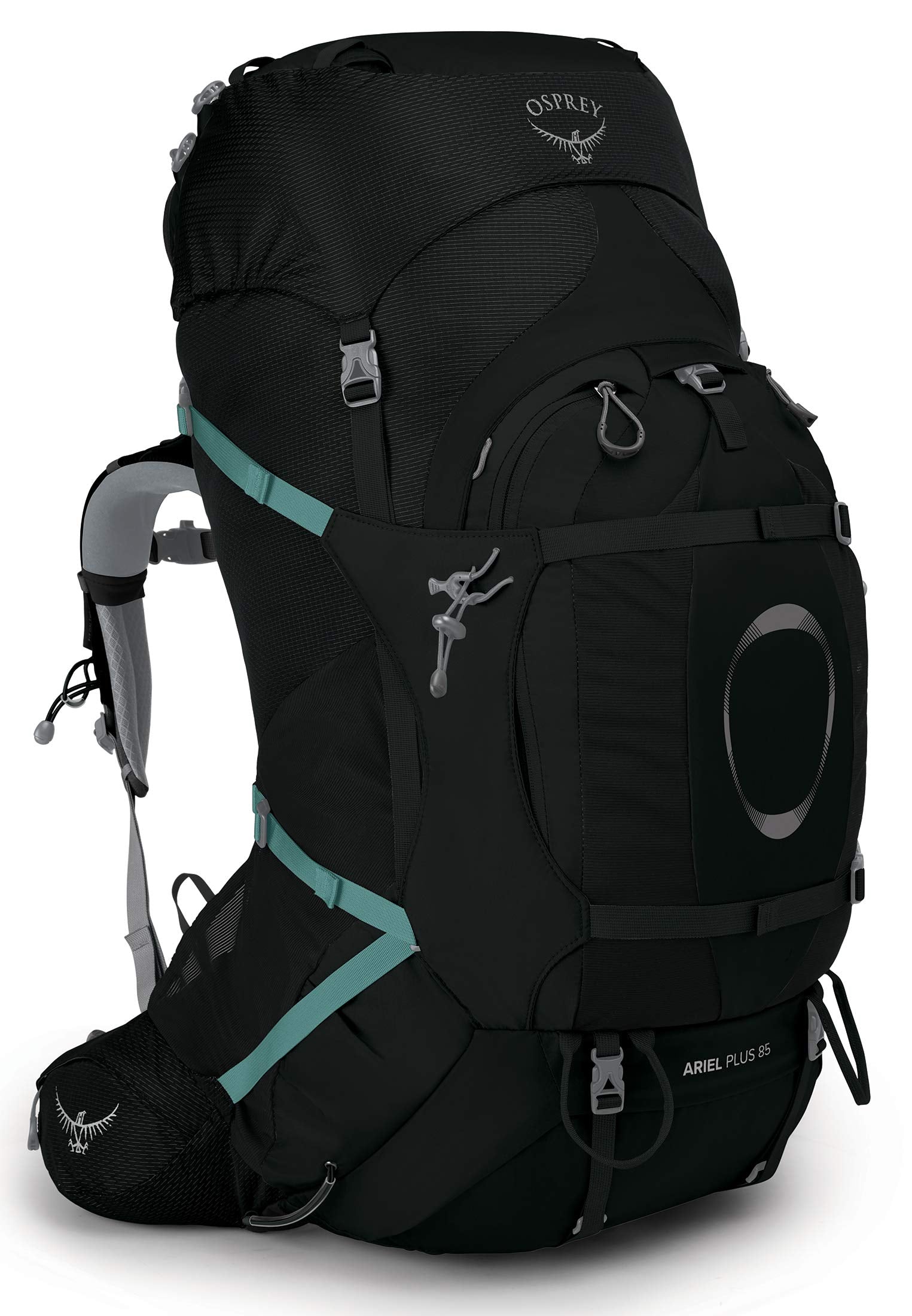 Osprey Ariel Plus 85L Womens Backpacking Backpack, Black, WM/L