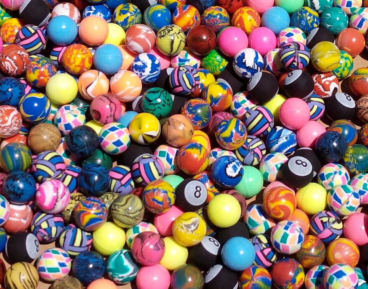 Rhode Island Novelty 27mm Assorted Bounce Balls, 500 Count