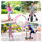 Bosoner Kids/Youth Knee Pads Elbow Pads Guards Set For For Multi Sports Roller Skates Skateboarding. Inline Roller Skating Cycli