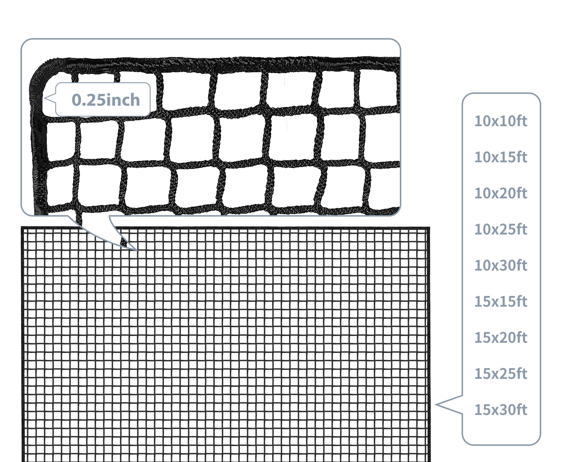 Fahnemt Golf Nets For Backyard Driving, Golf Net For Practice Barrier Net, Sports Netting For Hitting Golf, Baseball, Hockey, So