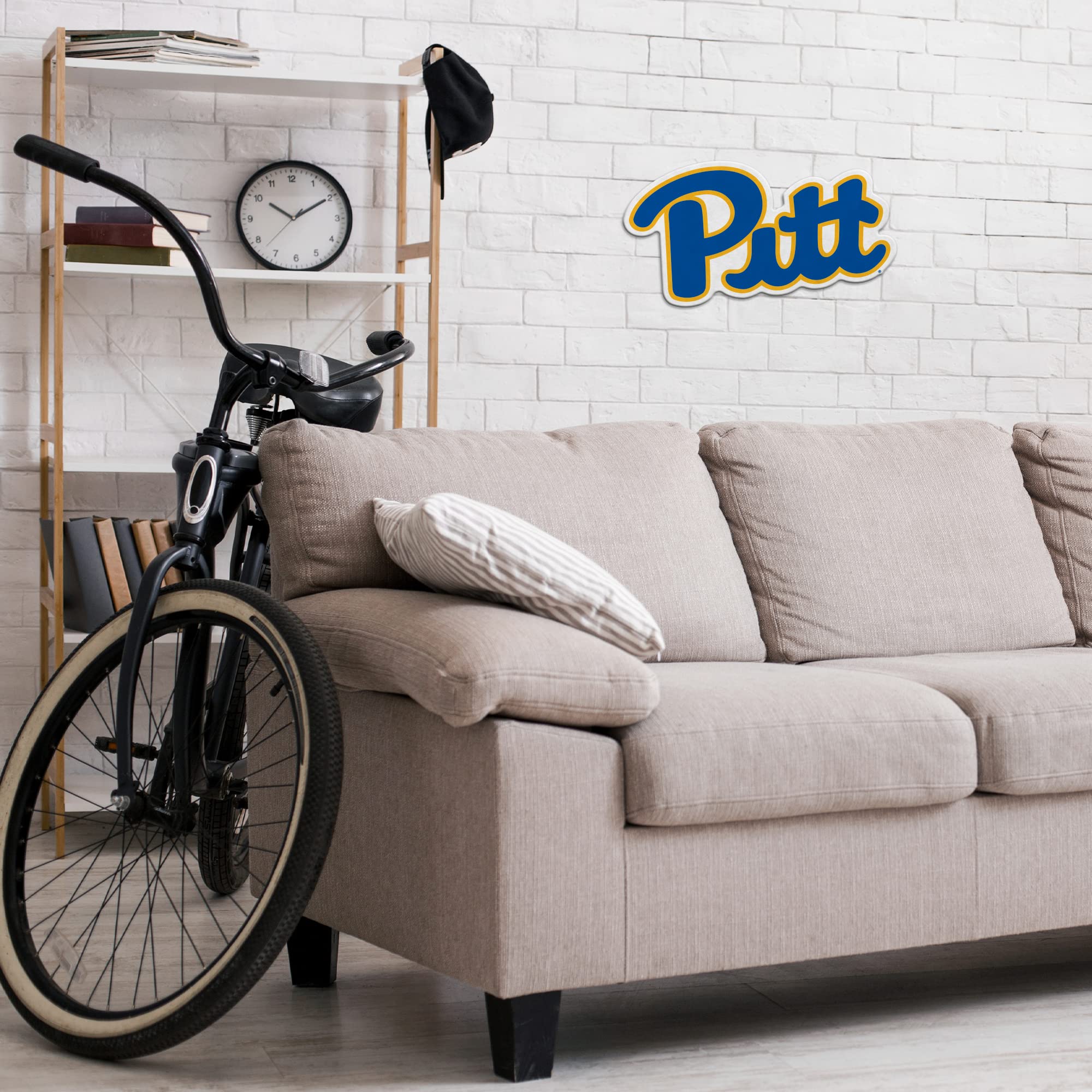Rico Industries Ncaa Pitt Panthers Primary Shape Cut Pennant - Home And Living Room D  Cor - Soft Felt Ez To Hang