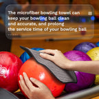 2 Pieces Bowling Accessories Bowling Towel Microfiber Bowling Towels To Wipe Off Ball Bowling Pad Towel With Easy Grip Shammy Bo