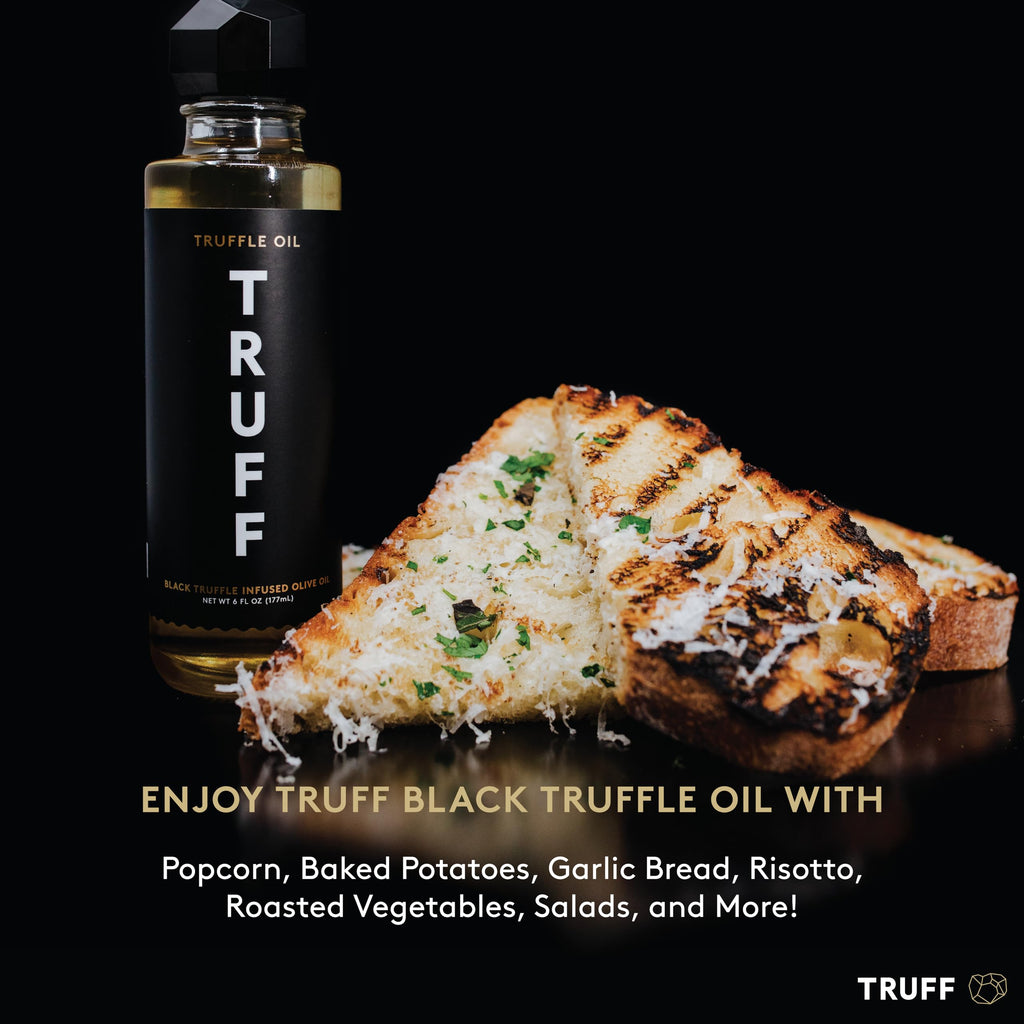 Truff Black Truffle Oil - Black Truffle Infused Olive Oil - Gourmet Dressing, Seasoning, Marinade, Or Drizzle, Non-Gmo, Gluten-F