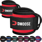 Dmoose Ankle Strap For Cable Machine And Resistance Bands - Gym & Workout Kickback Ankle Cuffs - Ideal Ankle Bands For Working O