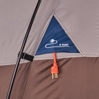 Wenzel Aspen Hills 8P Camp Cabin Tent - Huge 8 Person Car Camping Shelter, Fits 3 Queen Airbeds, 4 Windows, Waterproof Fly, 10 Y