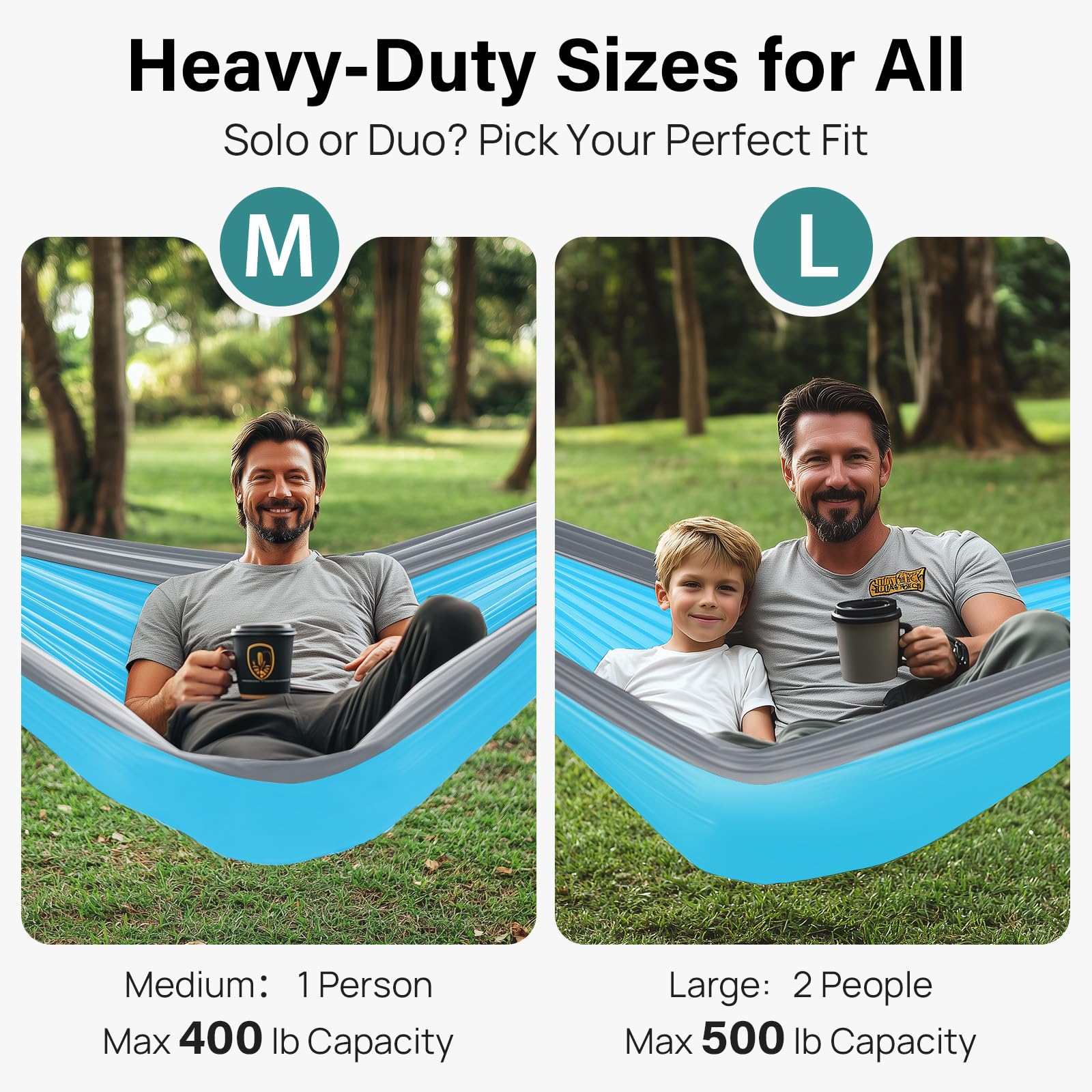 Kootek Camping Hammock Single Portable Hammocks Camping Accessories For Outdoor, Indoor, Backpacking, Travel, Beach, Backyard, P