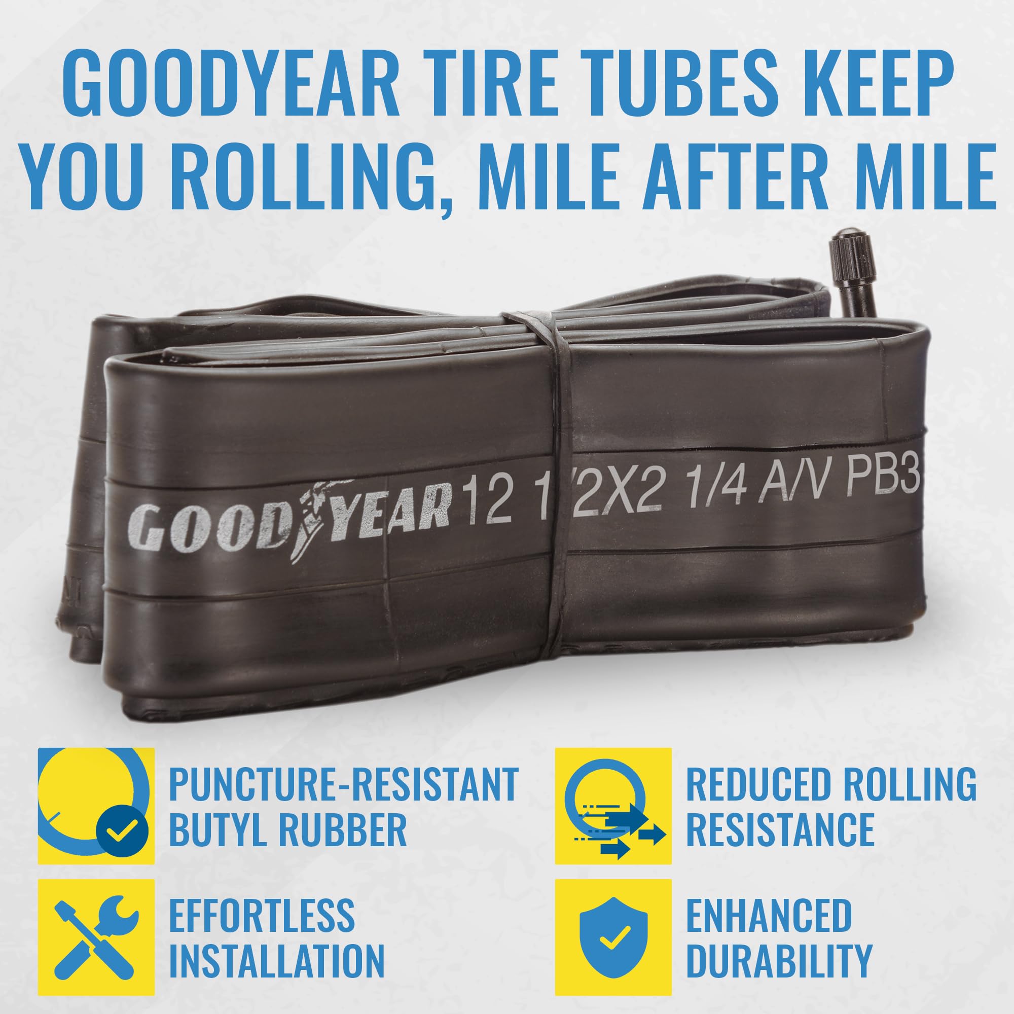 Goodyear Bicycle Tube, 12 X 1.5/2.25