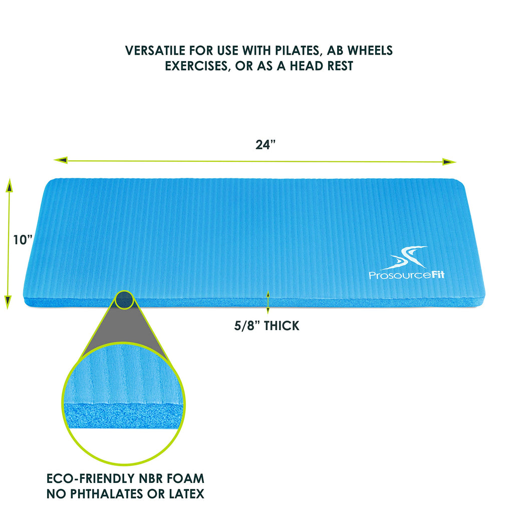 Prosourcefit Yoga Knee Pad And Elbow Cushion 15Mm (5/8) Fits Standard Mats For Pain Free Joints In Yoga, Pilates, Floor Workouts