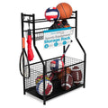 BIRDROCK HOME Sports Equipment Ball Organizer 43H for Garage -Storage Rack - Baseball, Tennis, Football, Gym Gear - Wide Bin Bas