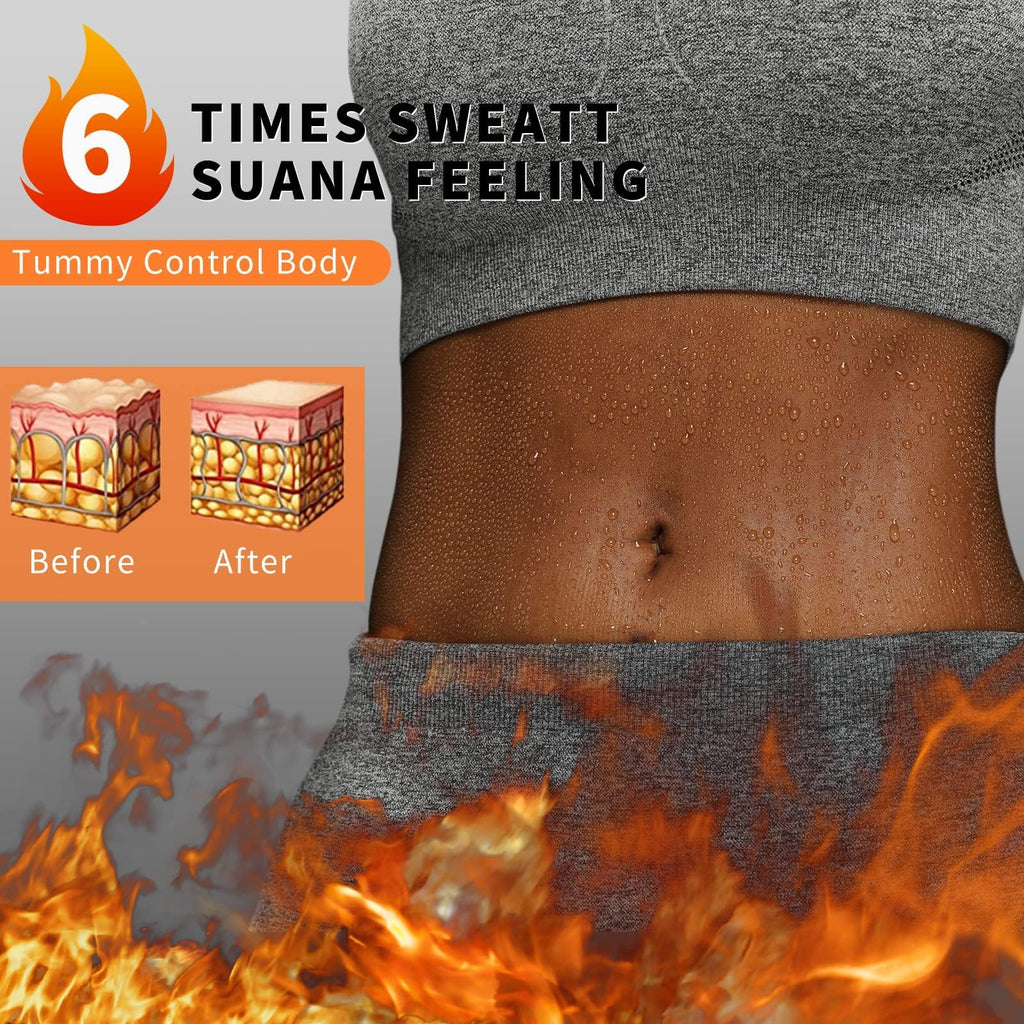 huiming Sauna Suit Waist Trimmer for Women Waist Trainer sweat band for stomach Belt Lower Belly Plus Size (Silvery, XXL/3XL)