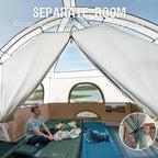 Portal 8 Person Tents for Camping, Easy Setup Cabin Tent with Large Porch, 2 Room, Waterproof Family Camping Tent for Outdoor Ca
