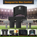 HOPERAN Heated Stadium Seats for Bleachers with Back Support, 3 Levels Heating Bleacher Chairs with Back and Cushion, Folding Bl
