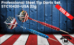 Steel Tip Darts Set - Professional Darts Steel Tip For Dartboard - Includes Brass Barrels + Plastic & Aluminum Shafts + Rubber O