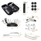 Epessa Bike Tools Bag With Bike Repair Tool Kits Includs Emergency Chain Repair Tool Set Multi Screw Tool Set, Glue-Less Tire Pa