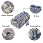 Tacticool 2 Pack Molle Pouches - Tactical Compact Water-Resistant Edc Pouch (2 Pack-Acu)